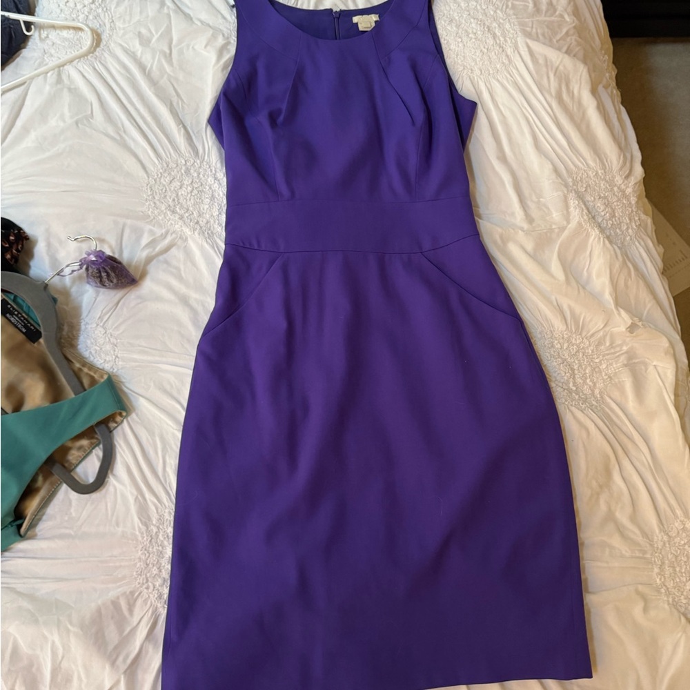 J. Crew Vibrant Purple Sheath Dress